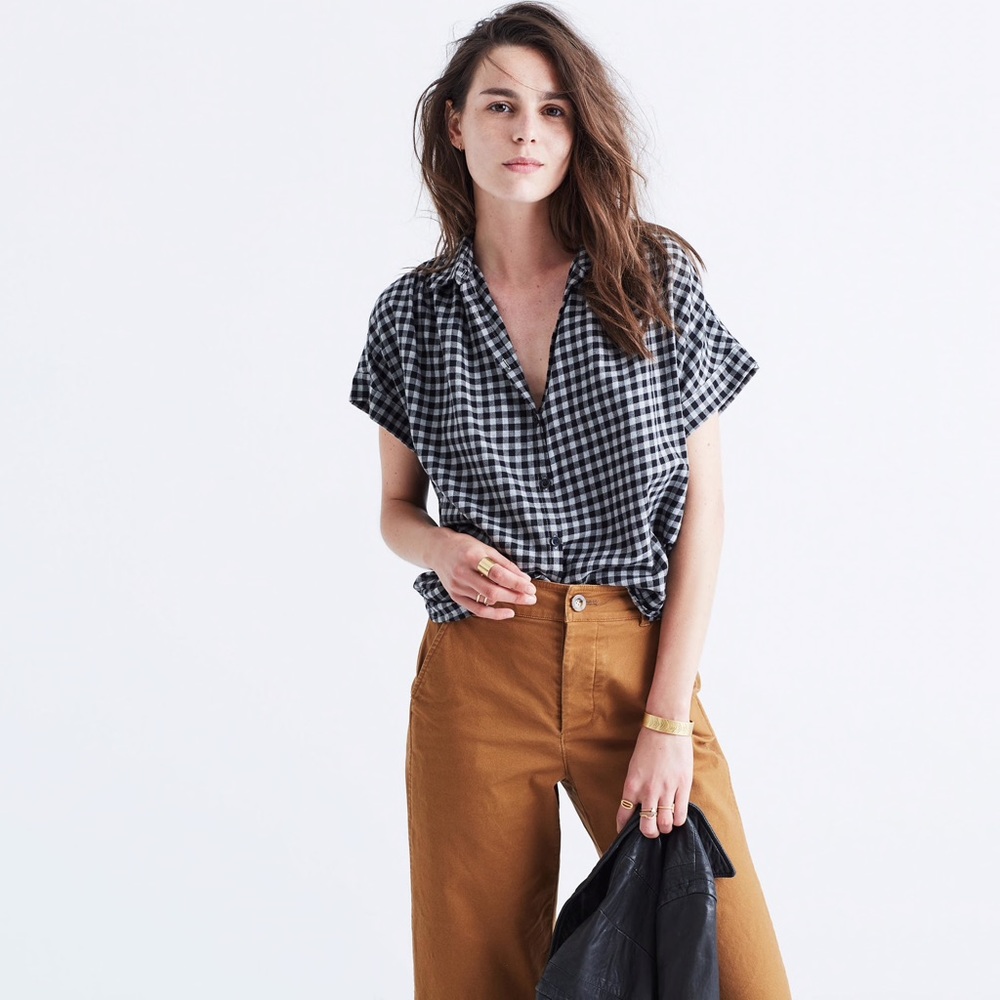 central shirt in gingham check